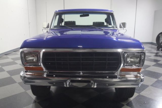 1979 ford bronco 4x4 4786 miles blue suv 351 v8 4 speed manual