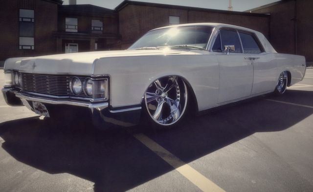 bagged 68 lincoln continental chip foose 22s suicide slab