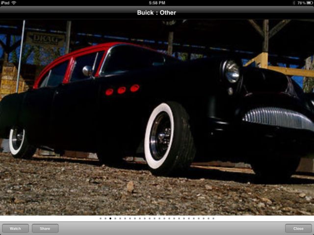 1954 buick special 5.7 liter 350/350 turbo trans, flat black sparkle red roof