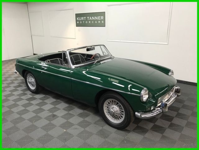 1968 mgb roadster. brg / black. 4-speed, wire wheels. excellent restored driver