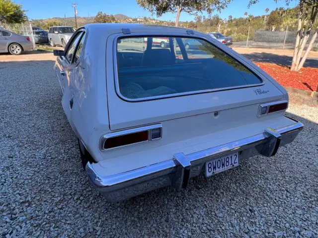 1974 ford pinto coupe white rwd automatic