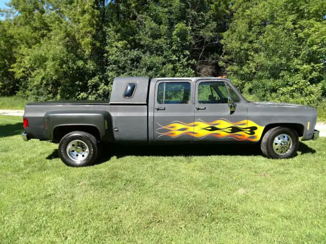 1976 chevrolet crew cab 3+3 dually pickup truck - supercharged 454 - 6 speed at