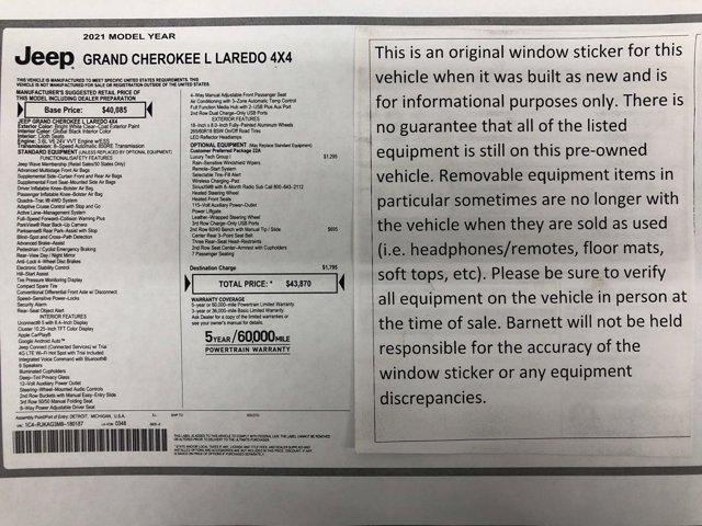 2021 jeep grand cherokee l laredo