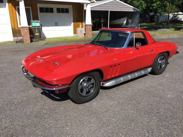 1966 chevrolet corvette 2 tops, automatic, ps, a/c, side pipes, leather rwd v8