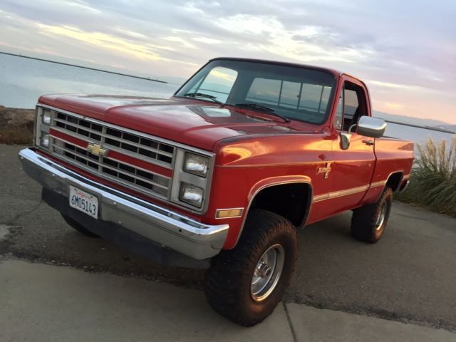 1987 chevrolet v10 silverado 4x4 short bed original paint california no reserve