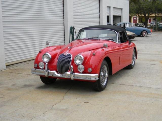 1960 jaguar xk150 red rare drop head convertible