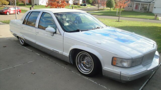 custom 1993 cadillac fleetwood brougham low rider tru spokes $30k invested!