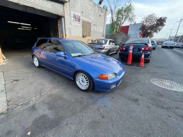 1992 honda civic hatchback blue fwd manual si