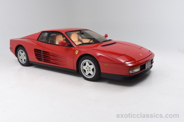 1990 ferrari testarossa 22,898 miles coupe 12 cylinder manual