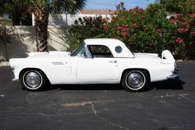 1956 ford thunderbird porthole hardtop 0 colonial white convertible w/ hardtop 3