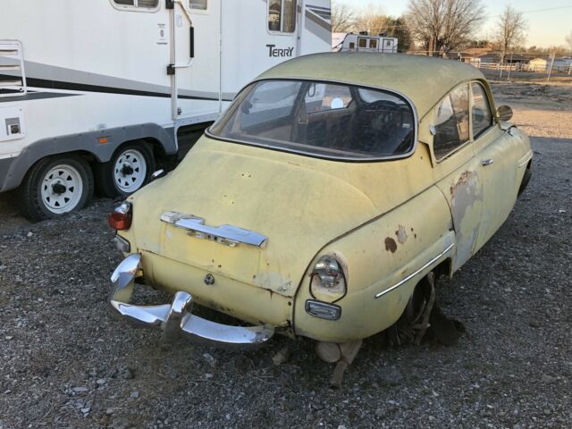1968 saab 96 1.5 v4 coupe yellow fwd manual