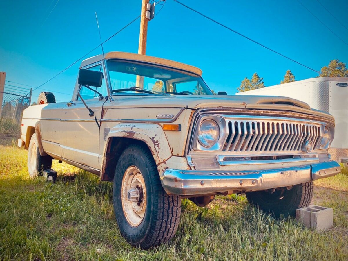 71' jeep gladiator j4000 custom cab truck w/ amc 360 wagoneer engine