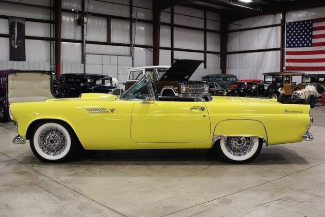 1955 ford thunderbird 53678 miles goldenrod yellow convertible 292ci v8 automat