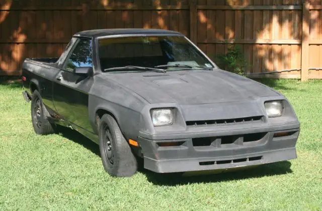 1984 dodge rampage pickup truck dc shelby 2.2 turbo 5 speed 84 rare mopar