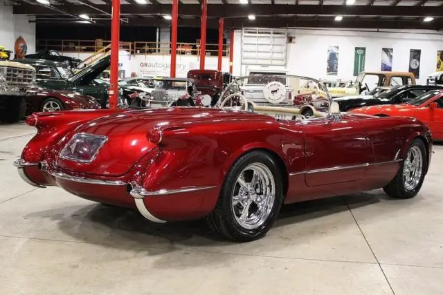 1954 chevrolet corvette 585 miles candy apple red metallic convertible ls3 v8 5