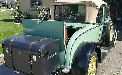 1928 ford model a green rwd manual roadster