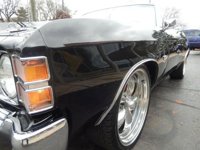 1971 chevrolet chevelle ss convertible tuxedo black 496 ci 4 wheel disc
