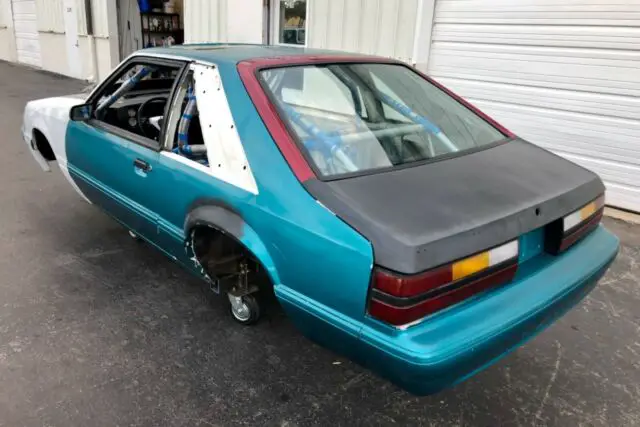 93' ford mustang fox body mini tubbed full cage drag race street project in fla