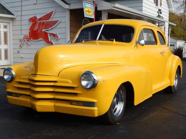 1947 47 chevrolet chevy 5 window 2-door coupe hotrod v8