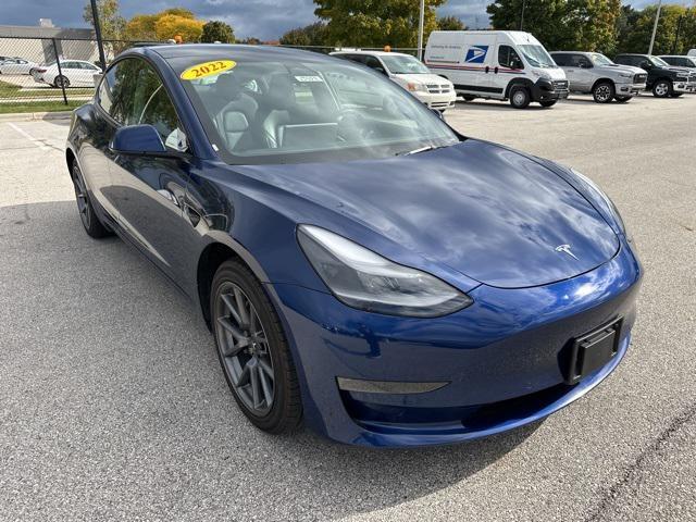 2022 tesla model 3 standard range