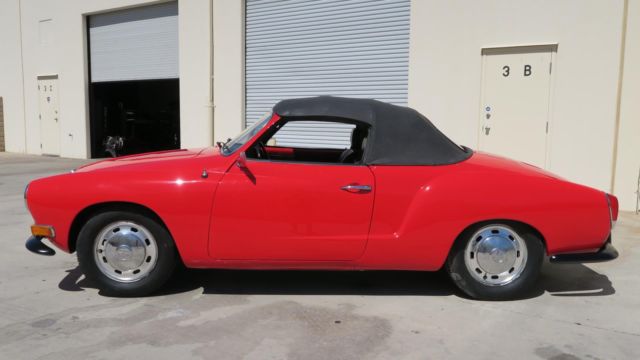 1970 volkswagen karmann ghia convertible 1600 rare auto stick! new paint!
