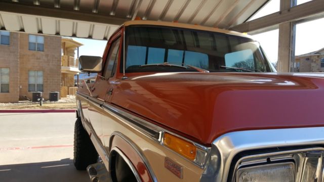 1978-79 ford f250 4x4 "lariat" trim ac with (f-350 suspension) restored lifted