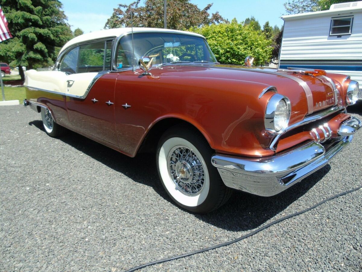 1955 pontiac star chief catalina two door hard top restored