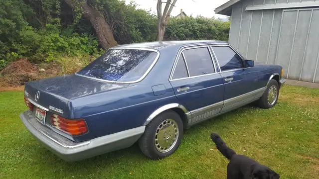beautiful classic blue 1985 mercedes 300sd diesel
