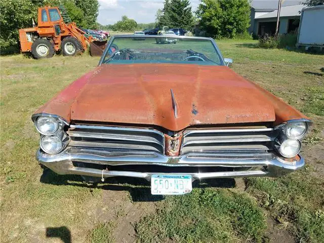 1965 pontiac bonneville convertible red