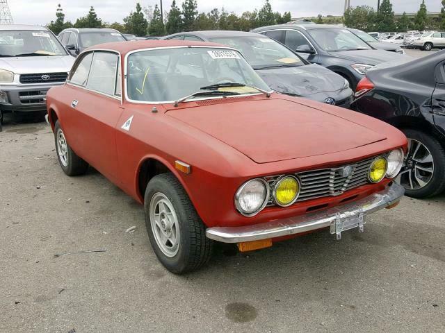 1973 alfa romeo gtv 2000 24865 miles red coupe 2.0 4 cyl manual