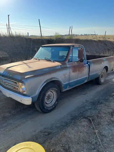 1967 chevrolet c20/k20 pickup black rwd manual