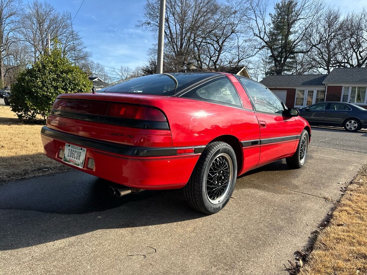 1990 plymouth laser red fwd manual rs