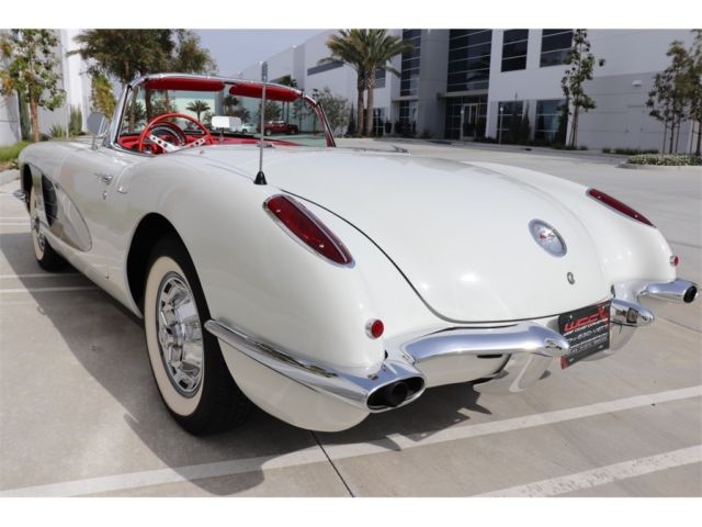 1960 chevrolet corvette 9292 miles white 283 v8 4 speed manual
