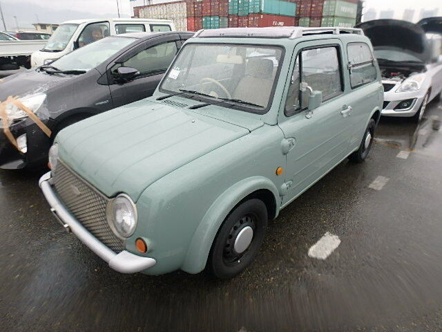 nissan pao 1989 aqua gray - brand new canvas top 3 speed automatic with ac