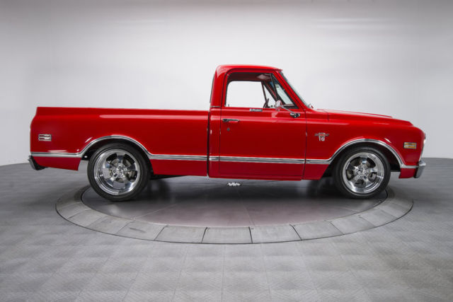 1968 chevrolet c10 pickup truck 44152 miles race red pickup truck 350 v8 3 speed