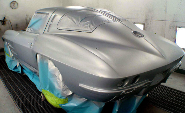 1963 corvette sting ray split window coupe, body-off-the-frame restoration