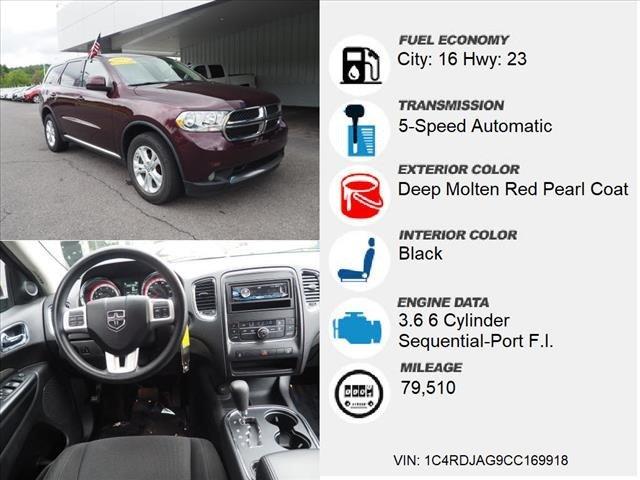 used 2012 dodge durango awd sxt windber, pa 15963 for sale in windber, pennsylvania