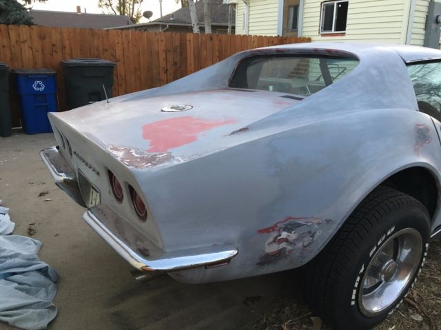 1968 corvette project car barn find