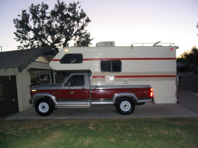 1980 ford 350 truck one ton and 1984 11/5' lance camper