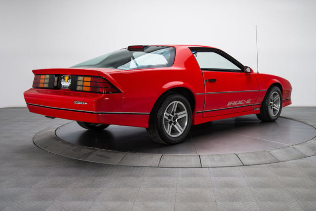 1986 chevrolet camaro iroc z/28 39293 miles bright red coupe 305 lg4 v8 5 speed
