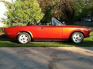 fiat 124 pininfarina spider convertible -1975- excellent - low milage - no rust