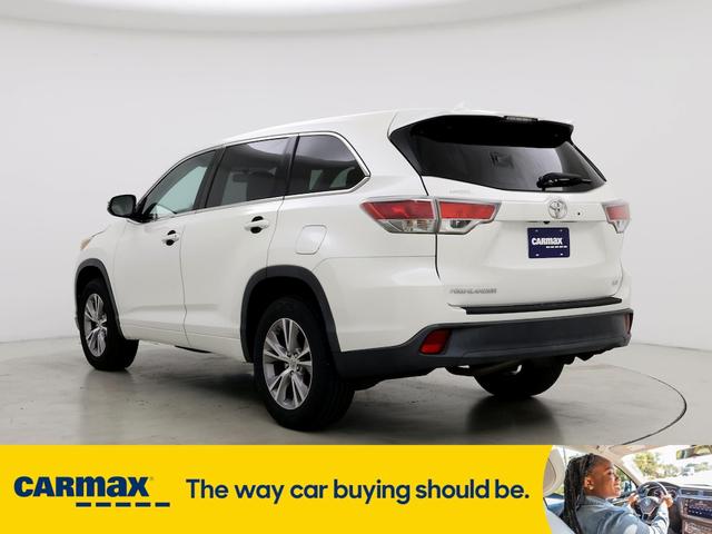 2015 toyota highlander le