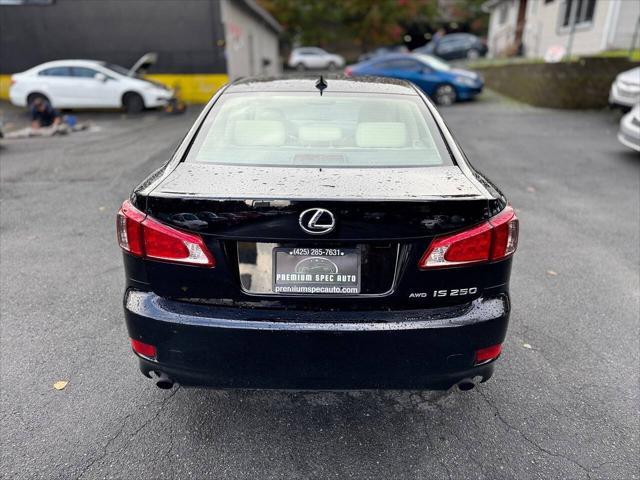 2012 lexus is 250 base