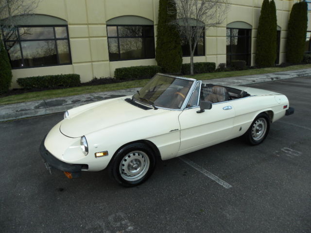 1982 alfa romeo spider veloce roadster convertible