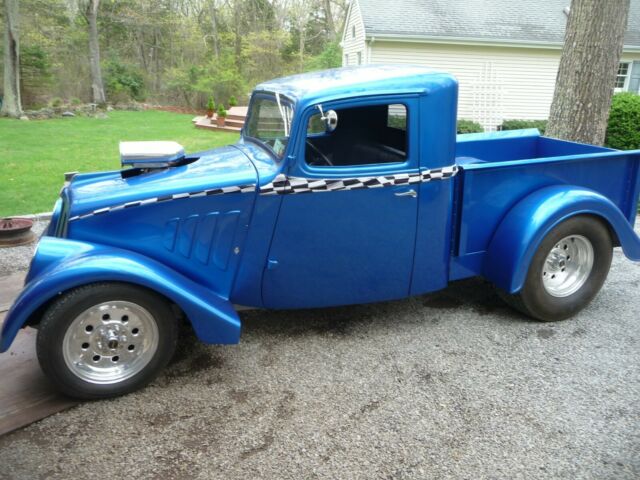 1933 willys pro-street pickup steel body & bed,glass tilt nose,very rare truck