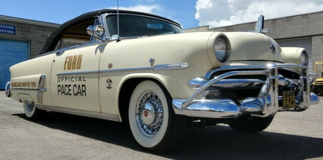1953 ford crestline sunliner pace car 239 v-8 manual trans overdrive convertible