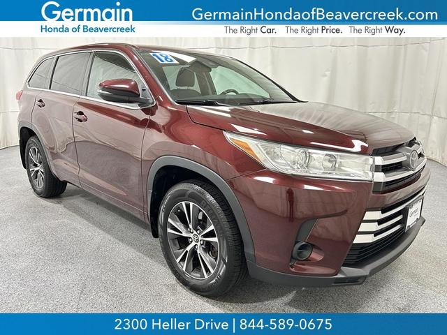 2018 toyota highlander le