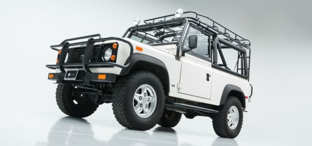 1994 land rover defender 90 88,500 miles white convertible 8 cylinder engine 3