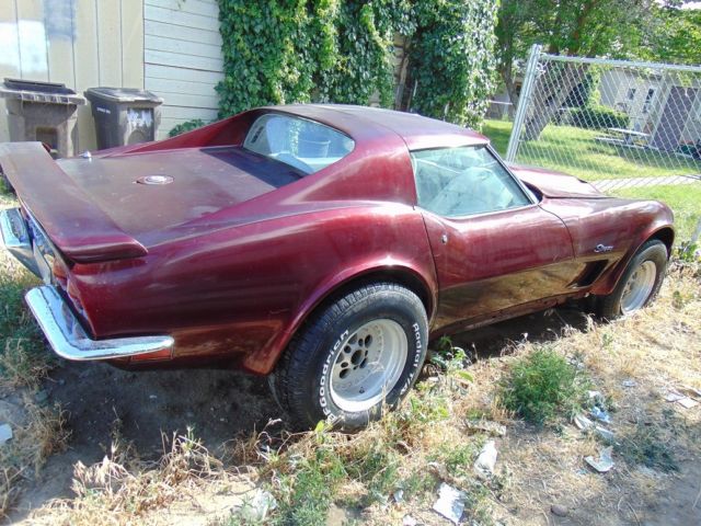 wicked 1973 corvette stingray-63000 original miles! t top. 454 big block monster