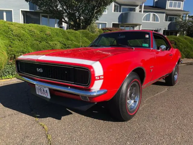 1967 chevrolet camaro red real rs/ss 4/speed western car !!!!